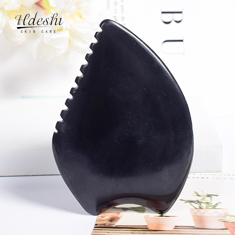 Gua Sha Tool Rose Quartz - Natürliche Bian Stein Gesichts Gua Sha
