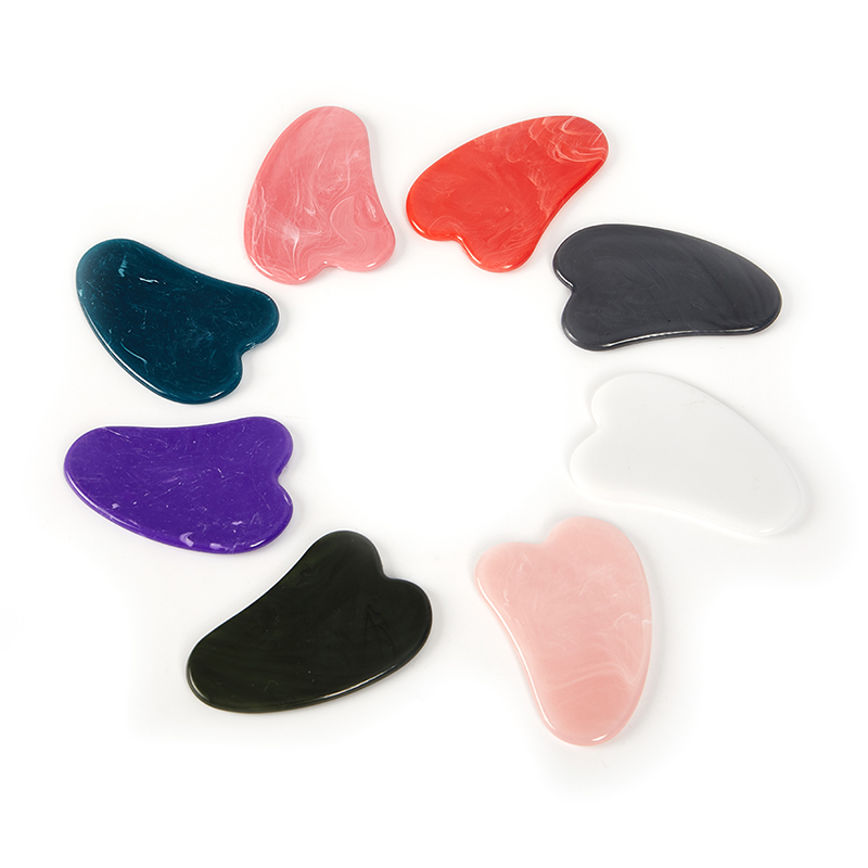 Gua Sha Tool Rose Quartz - 1PCS Natürliche Jade Stein Gua Sha