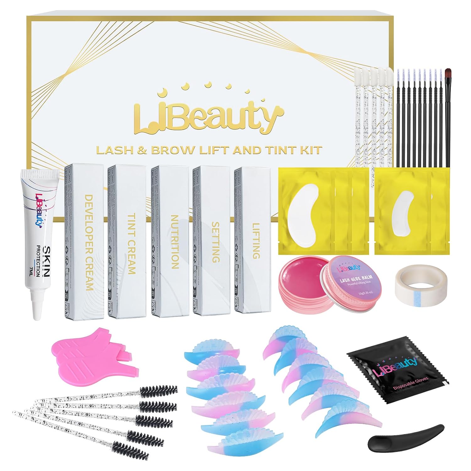 Brow Lamination Kit - Libeauty Wimpernlifting- und Färbeset, Augenbrauenlaminierung &