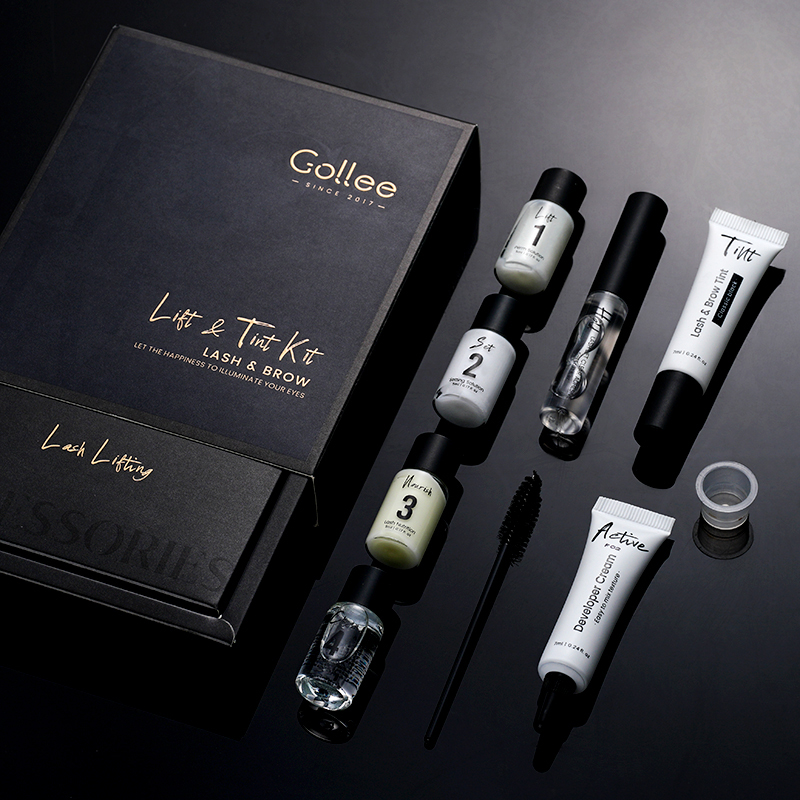 Brow Lamination Kit - Gollee Lash Lift Kit 4-in-1-Brauenlaminierungsset, professionelles