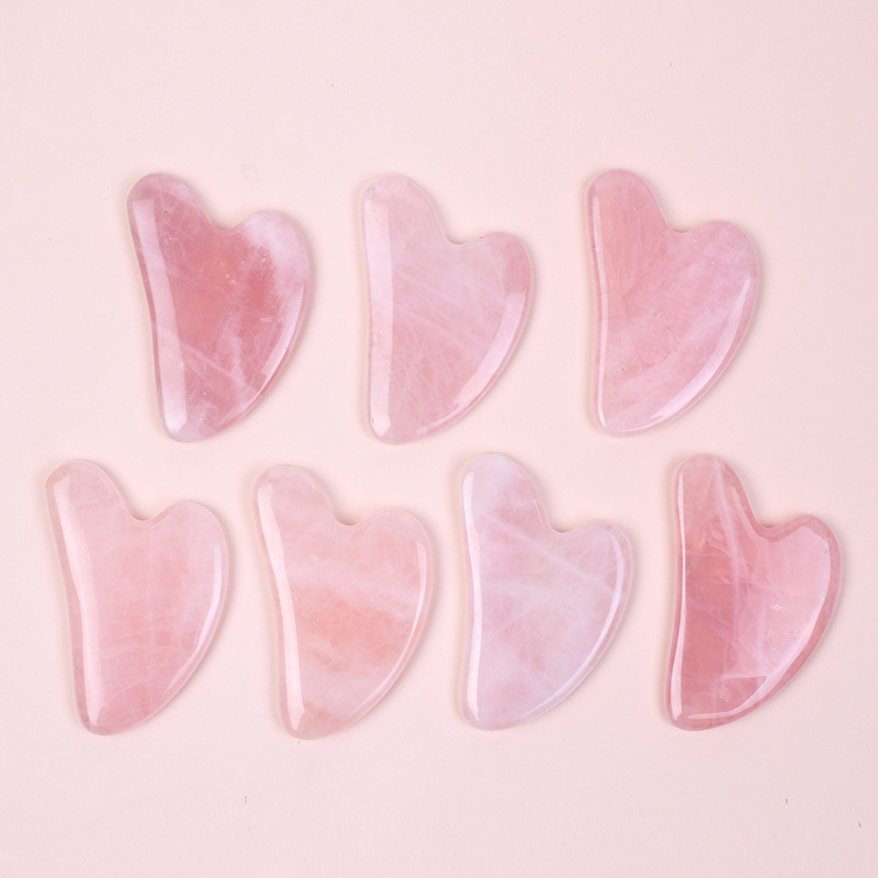 Gua Sha Tool Rose Quartz - Meistverkauftes A+ Rosenquarz Gua Sha Werkzeug,