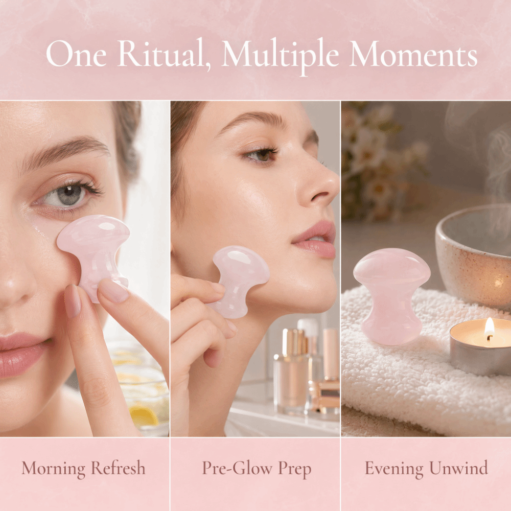 Kristall-Rosenquarz-Massageste – Gua Sha Tool Rose Quartz Bewertung und Preis