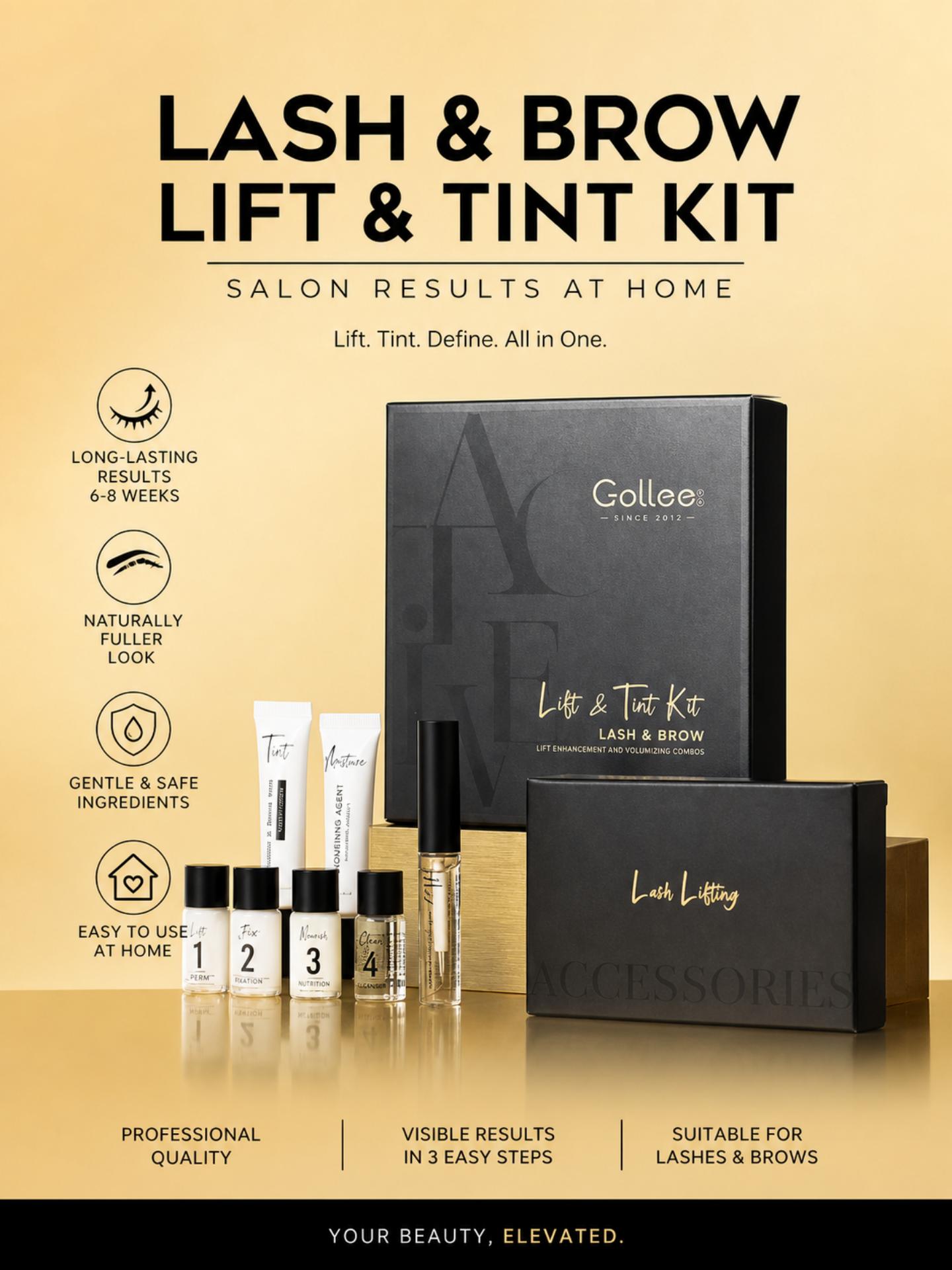 GOLLEE Wimpernlifting-Farbset  – Brow Lamination Kit Bewertung und Preis