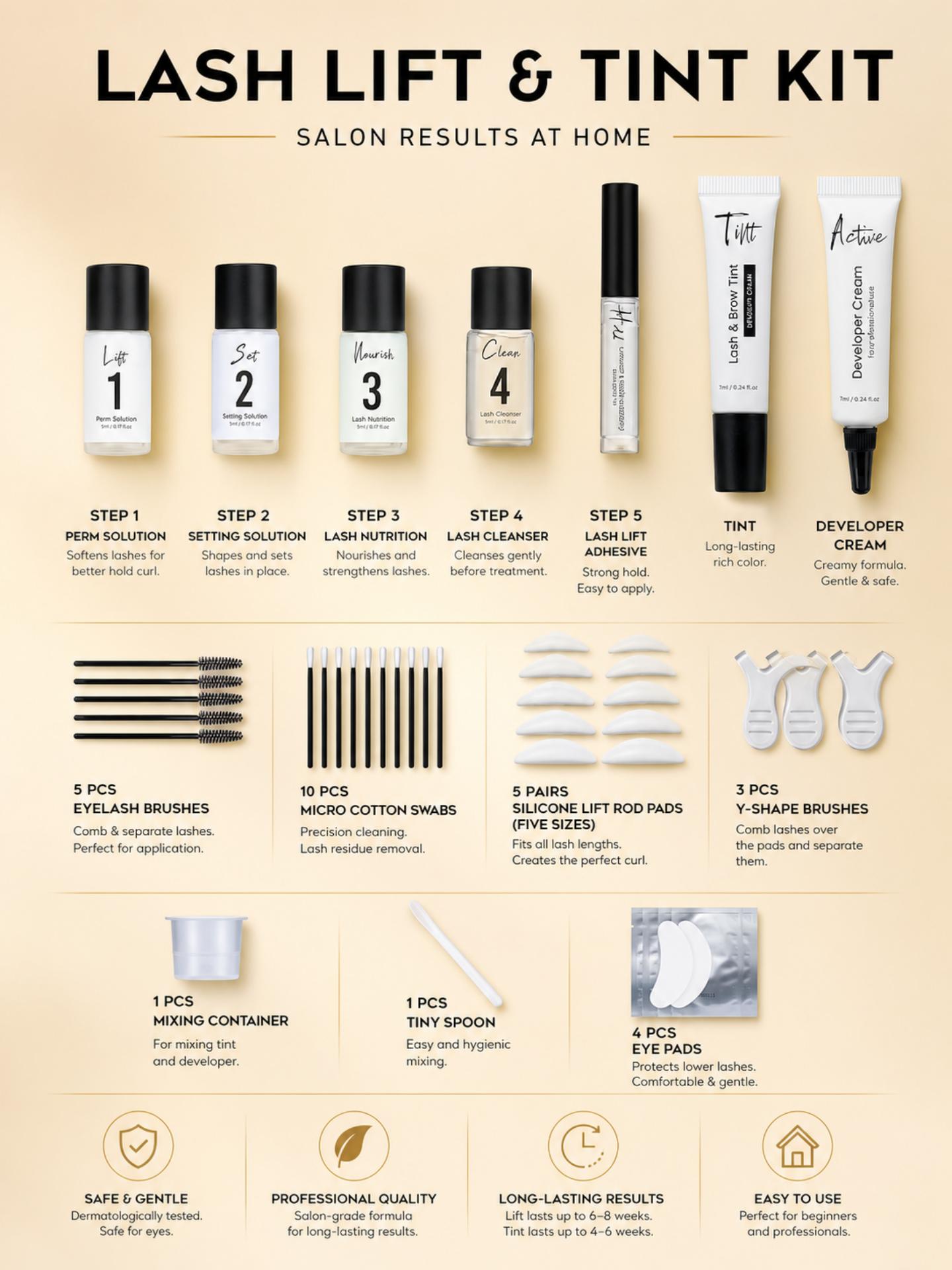 GOLLEE Wimpernlifting-Farbset  – Brow Lamination Kit Bewertung und Preis