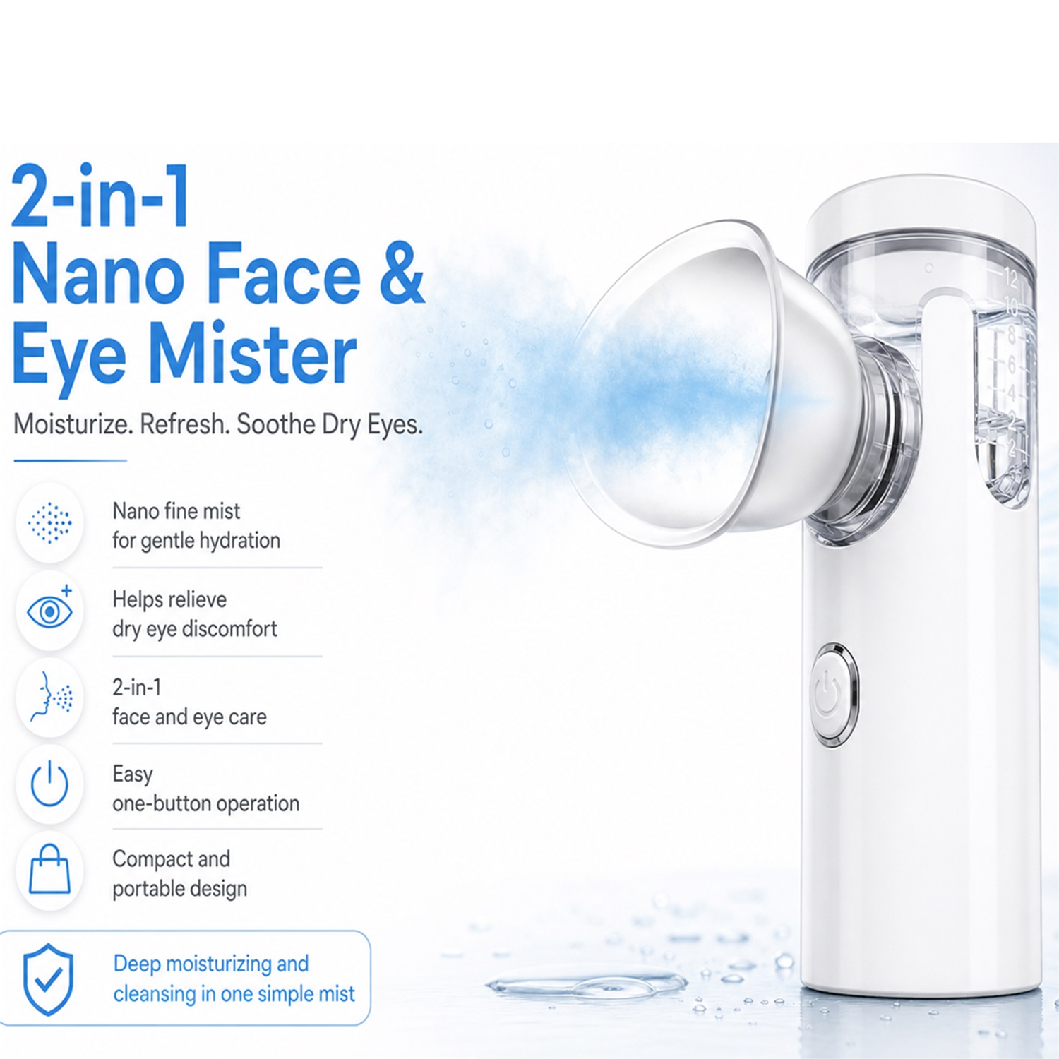Elektrischer Augen-Nano-Sprühe – Facial Steamer Nano Bewertung und Preis