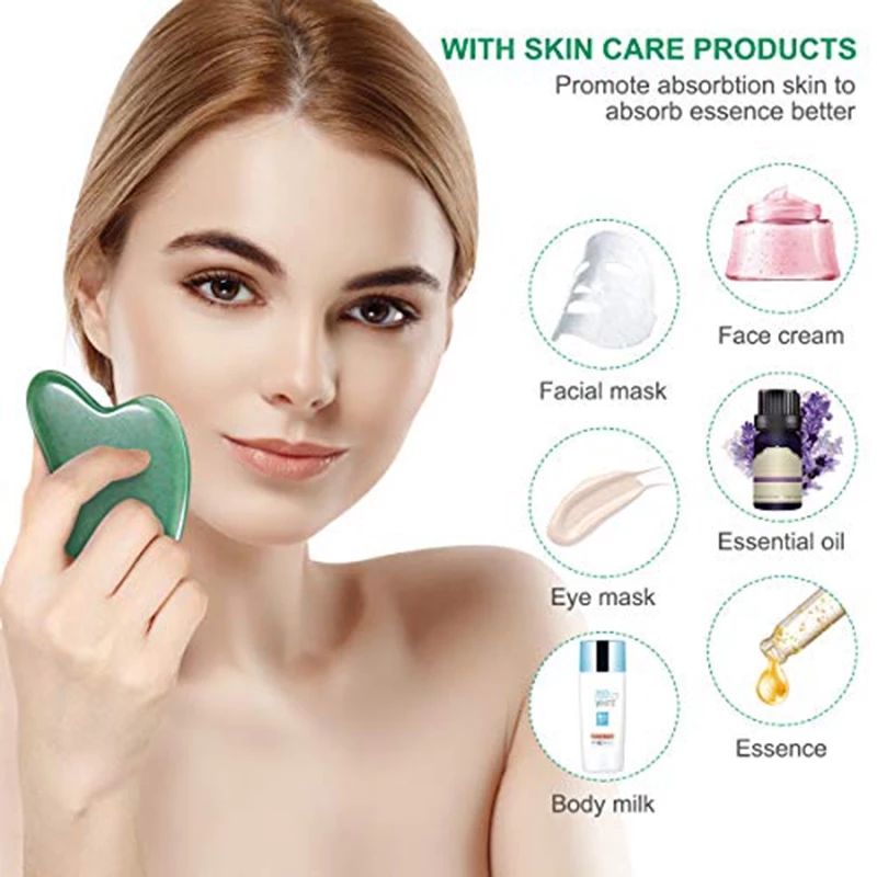 Rosenquarz Natürlicher Jade-Ro – Gua Sha Tool Rose Quartz Bewertung und Preis